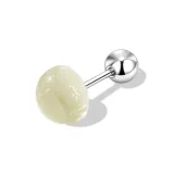 Лето, многоцветный, серьги-гвоздики, одиночный (желтый)