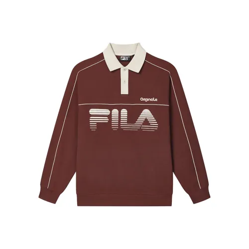 FILA Терракотовый Красный Коричневый Мужская Поло