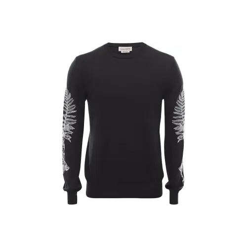 Alexander McQueen Черные Мужские Свитера
