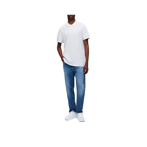 Tommy Hilfiger TJM Классическое Varsity Поло Мужское Белое