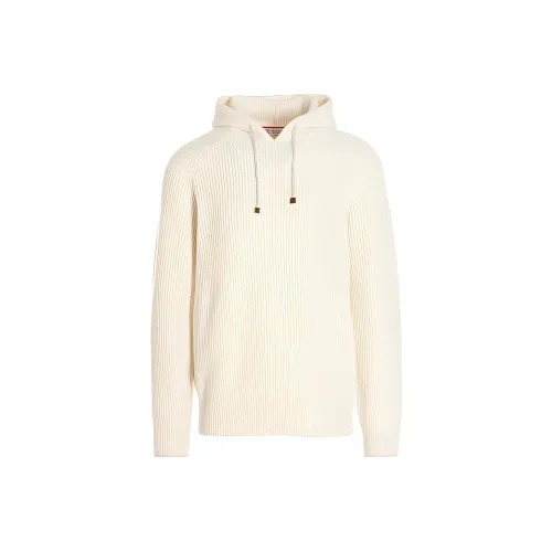 BRUNELLO CUCINELLI Экрю Мужские Свитера