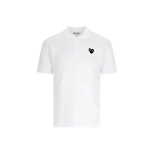 CDG Play Поло Мужское Белое