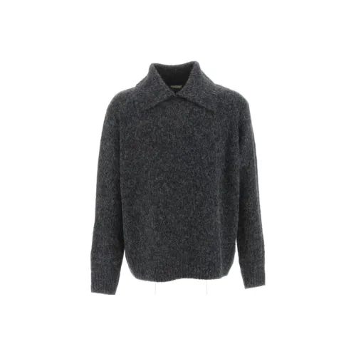 DRIES VAN NOTEN Серый Мужской Свитера