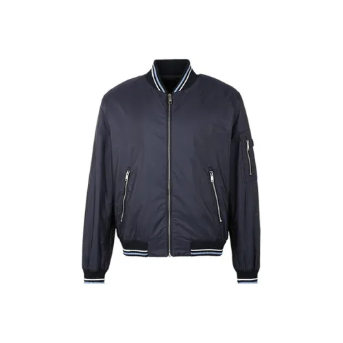 PRADA Темно-синие мужские куртки