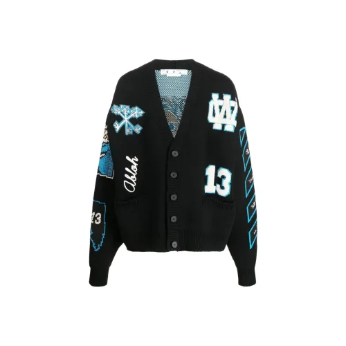 Off Белый Черный Мужской Трикотаж