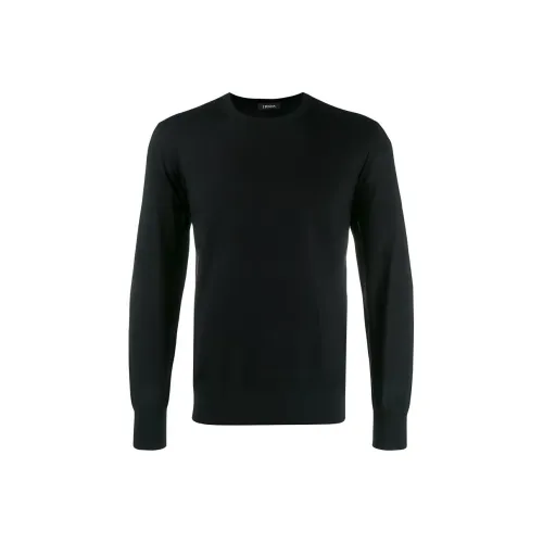 Ermenegildo Zegna Черные Мужские Свитера