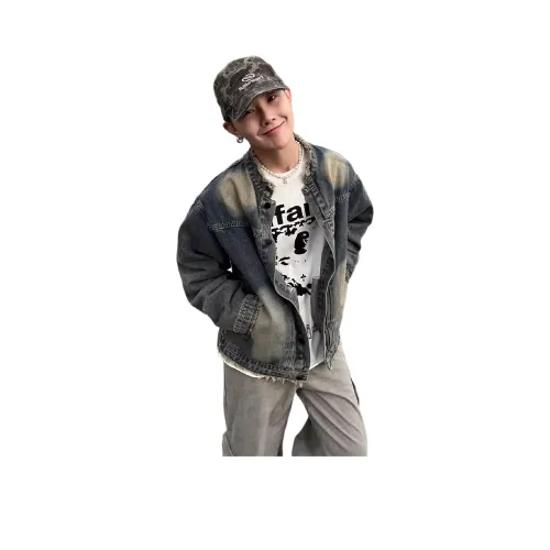 PANDA ADEVIL Джинсовая куртка унисекс Желтый грязь