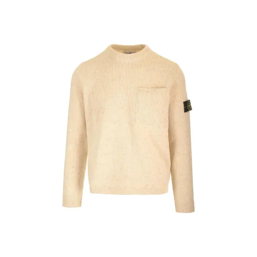 Stone Island Бежевый Желтый Мужские Свитера