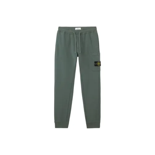 Stone Island SS25 Темно-зеленые мужские вязаные тренировочные брюки