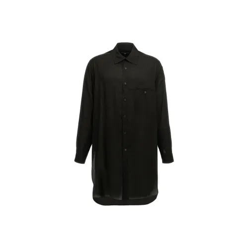 Yohji Yamamoto Pour Homme Черные Мужские Рубашки
