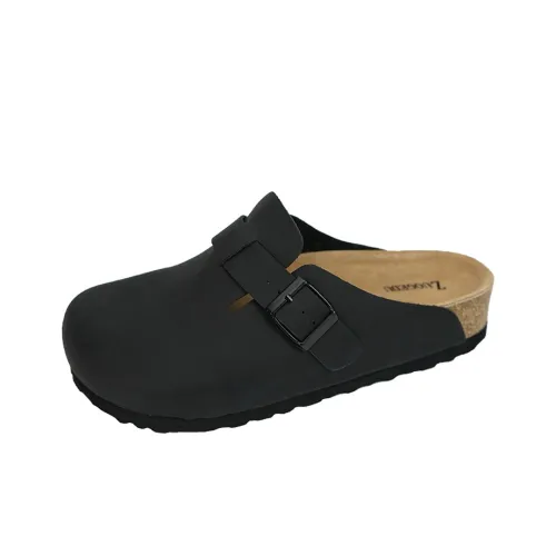 Zuogedu Домашние тапочки Black Leather Унисекс