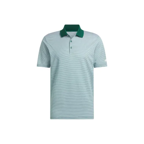 Adidas Оттоманка Поло Поло Мужское Светло-Зеленое