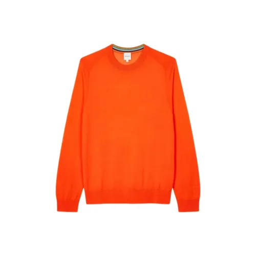 Paul Smith Ярко-оранжевые мужские свитеры