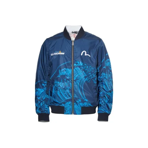 EVISU Куртка Мужская Синий Белый Двуоттонная