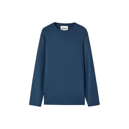 JIL SANDER Королевский синий Мужские свитеры