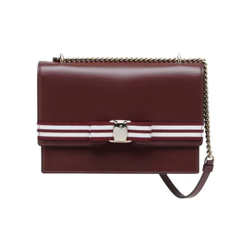 Ferragamo Сумка через плечо из коровьей кожи женская фиолетовая