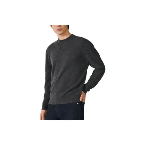 HERMES Мужские черные свитеры