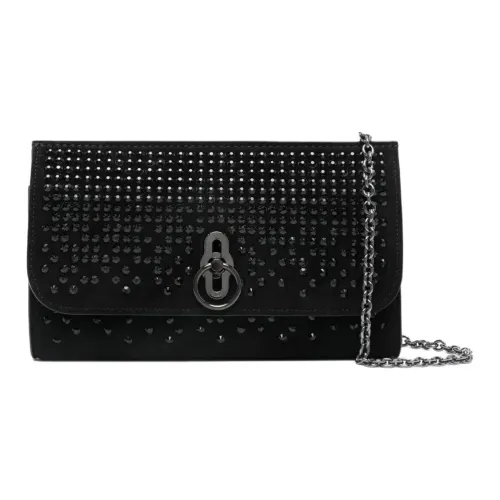 Mulberry Замша Телячья кожа Одно плечо Через плечо Клатч Женские Черный