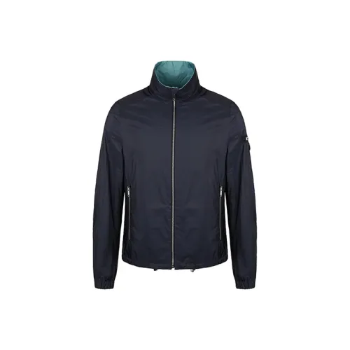 PRADA Темно-синие мужские куртки