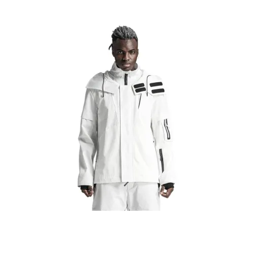 NORVINCY Осенний Зимний Городской Техно-Модный Бренд Наклеенный Меха Куртка Мужская