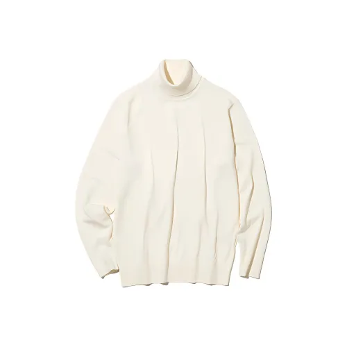 UNIQLO Сливочный Унисекс Трикотаж