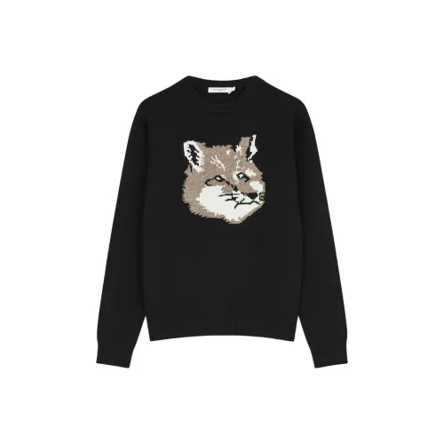 Maison Kitsune Черный Унисекс Свитеры