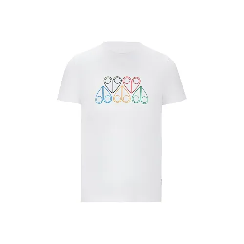 Moose Knuckles Белая Мужская Футболка