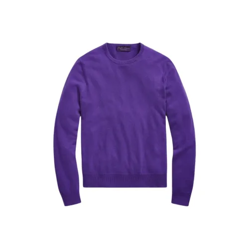 Ralph Lauren Purple Label FW24 Кашемир Свитер Мужской Фиолетовый
