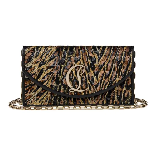 CL LUBOTING Loubi Сатин Одно плечо Клатч Женский Черный