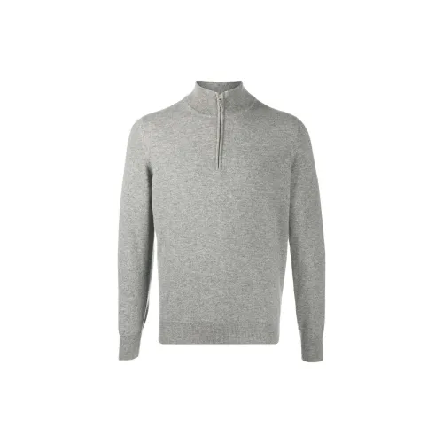 BRUNELLO CUCINELLI Кашемир Свитер Мужской Серый