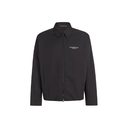 Ermenegildo Zegna Черные Мужские Куртки