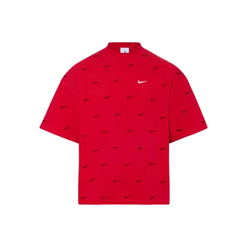 Nike x Jacquemus SS24 T-Shirt Азиатская версия Унисекс Университетский красный