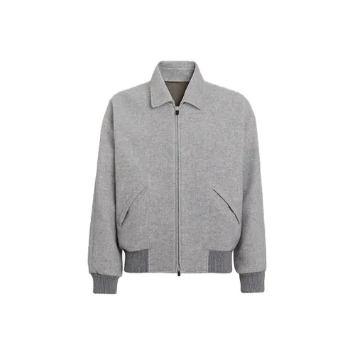 Ermenegildo Zegna Светло-серый Унисекс Куртки
