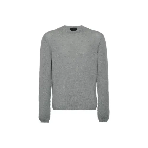 PRADA Серые Мужские Свитера