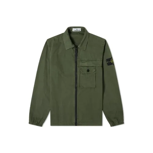 Stone Island Army Green Мужские Куртки