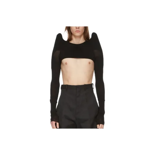 RICK OWENS совместный бренд Черный мужской трикотаж