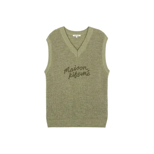 Maison Kitsune Зеленый Мужской Топы без рукавов