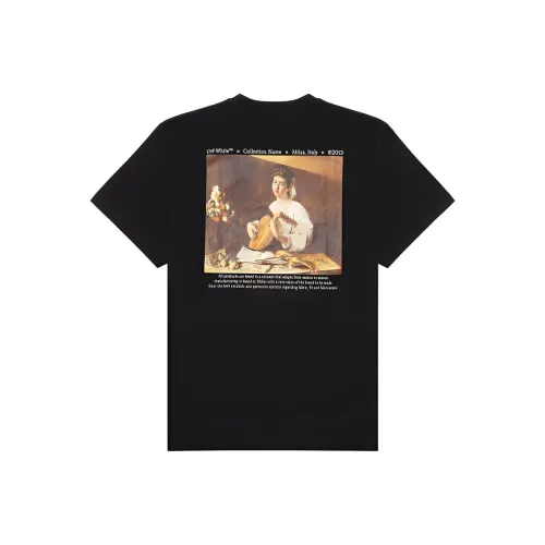 Off Белый FW21 Черный Мужская T-Рубашка