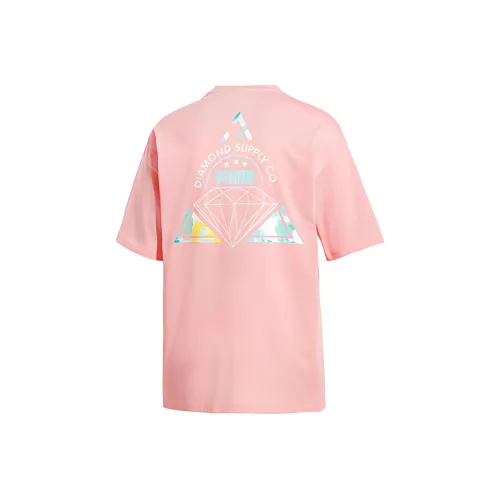 PUMA Персиково-розовый Мужской T-рубашки