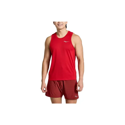 Saucony Секундомер Красный Мужские Майки