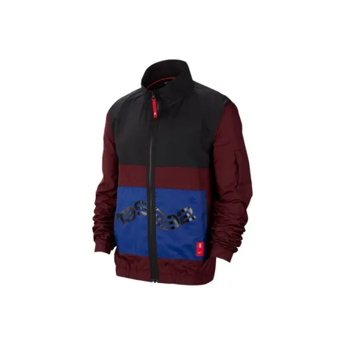 Nike Черный Красный Пэчворк Мужская Куртка