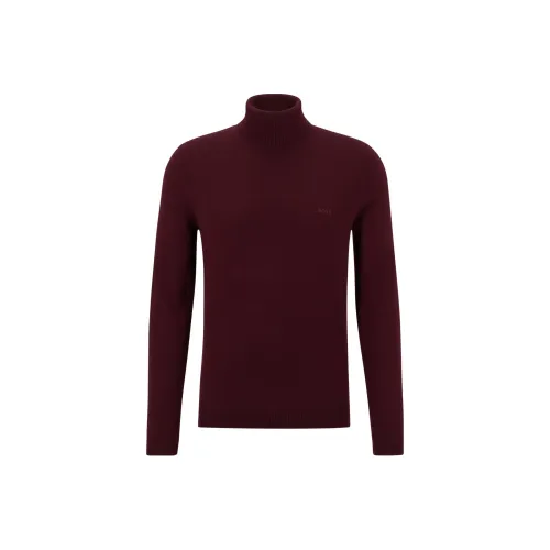 Hugo Boss Темно-красные Мужские Свитера