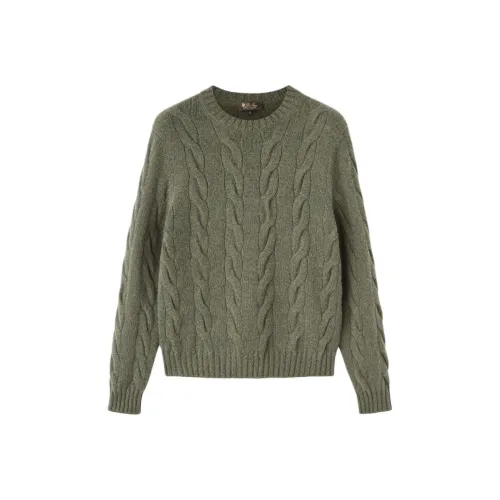 Loro Piana Napier Зеленый Мужской Кашемировые Свитера
