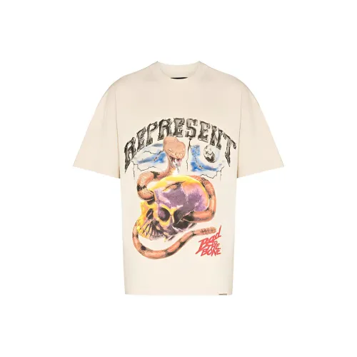 REPRESENT Экрю Мужская T-рубашка
