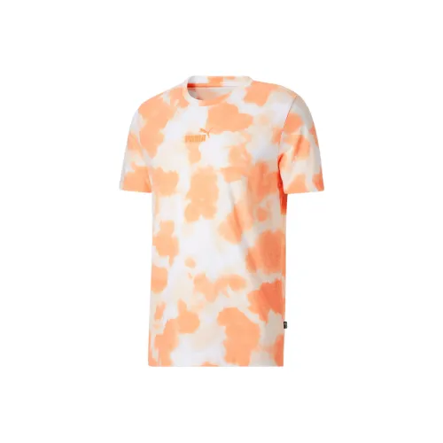 PUMA Cloud Tie Dye Оранжевая Мужская Футболка