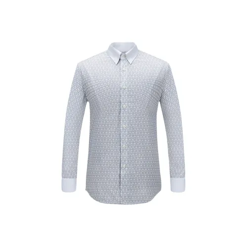 G·Mons Рубашка Мужская Светло-Серый Меланжевый
