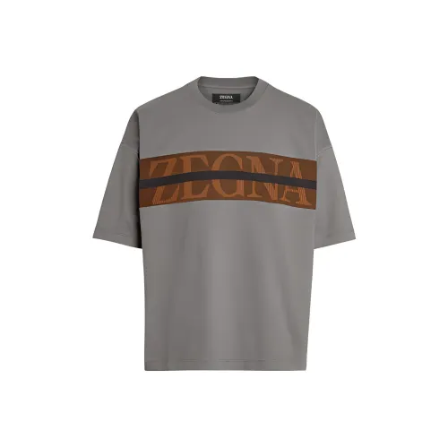 Ermenegildo Zegna Серые Мужские T-Рубашки