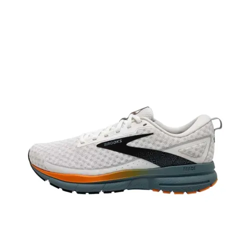 Brooks Trace 3 Устойчивые к истиранию низкие беговые кроссовки для мужчин белые