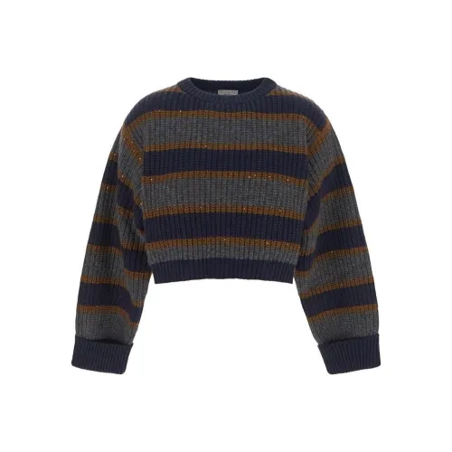 BRUNELLO CUCINELLI Серый Мужской Свитера