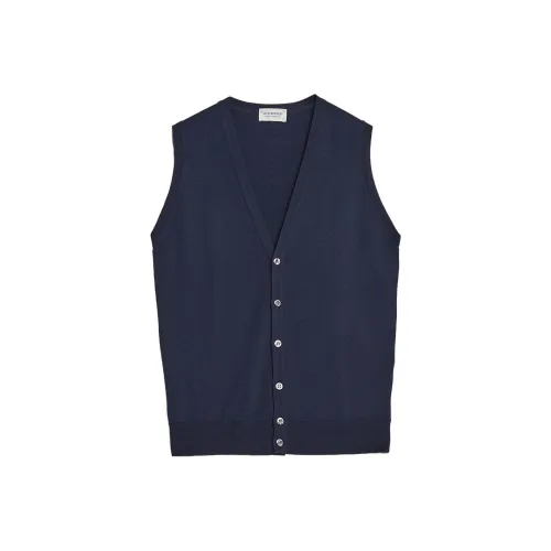 JOHN SMEDLEY Мужские майки морского синего цвета